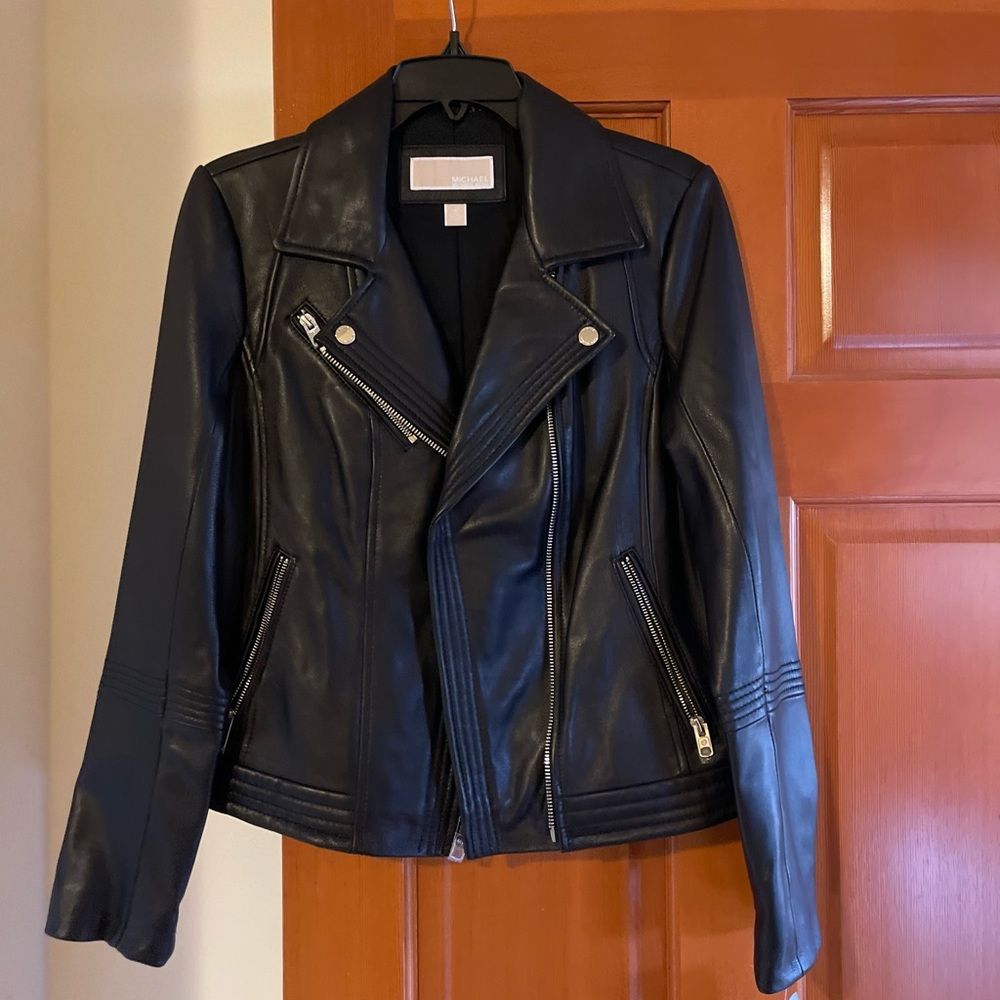 Michael Kohrs Black Leather Jacket